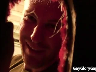 Gay Black Dude Receive Nice Blowjob from White Twink 20